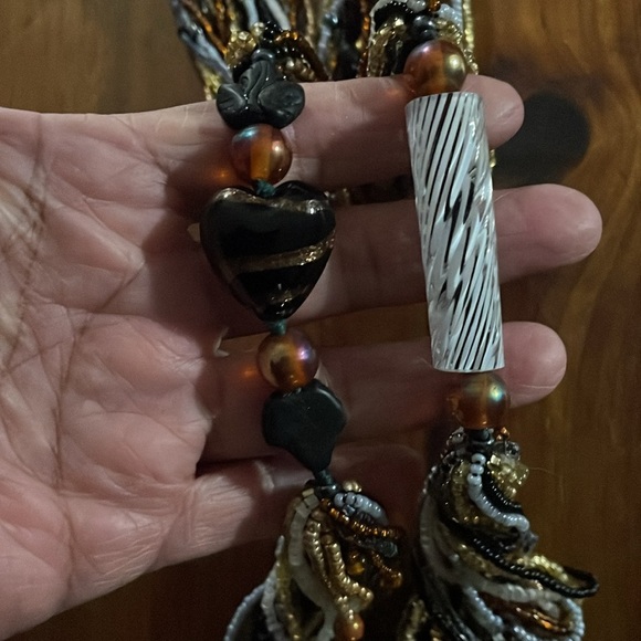 Multi strand bead necklace 34” - Picture 6 of 7